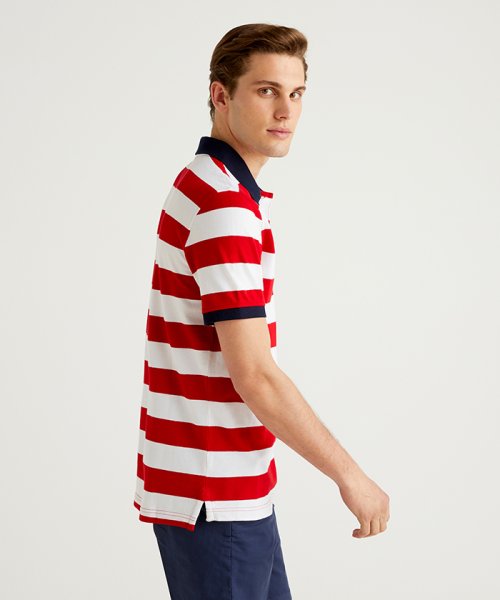 BENETTON (mens)(ベネトン（メンズ）)/ストレッチボーダーポロシャツ/img24