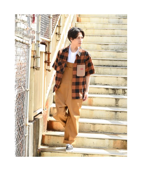 MAC HOUSE(men)(マックハウス（メンズ）)/Dickies ディッキーズ 綿麻ブロックワークシャツ 1270－9402/img12