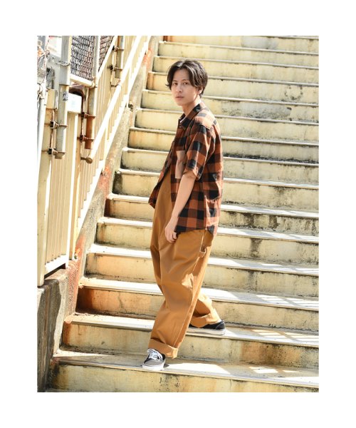 MAC HOUSE(men)(マックハウス（メンズ）)/Dickies ディッキーズ 綿麻ブロックワークシャツ 1270－9402/img14