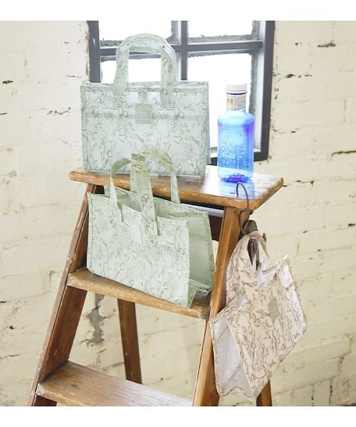 セール スパバッグ おしゃれ エミュラル Emural ラミネート加工アンティーク花柄スパバッグレディース 春夏秋冬 雑貨 バッグ スパバッグ プールバッグ 温泉バッグ アンドイット And It Magaseek