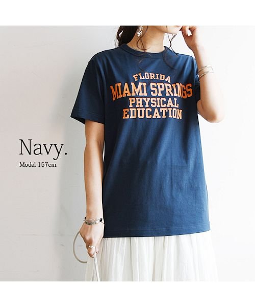 and it_(アンドイット)/Tシャツ レディース 半袖 チャンピオン Champion ショートスリーブプリントTシャツ【S】トップス 春夏 ホワイトマルーン オックスフォードグレー ブラ/img06