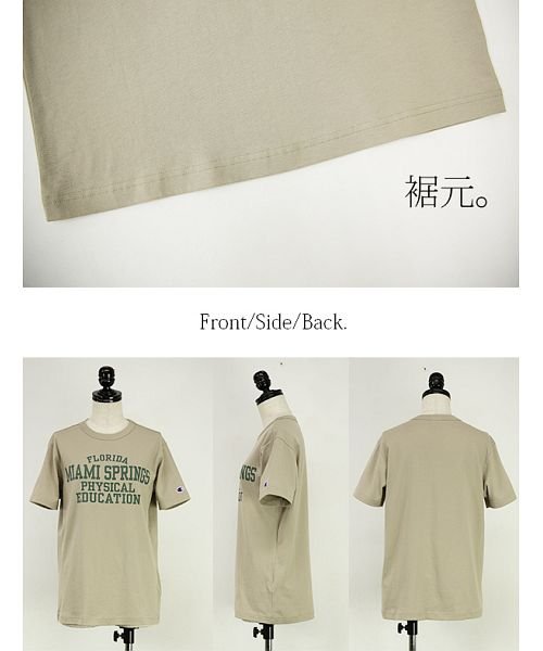 and it_(アンドイット)/Tシャツ レディース 半袖 チャンピオン Champion ショートスリーブプリントTシャツ【S】トップス 春夏 ホワイトマルーン オックスフォードグレー ブラ/img14