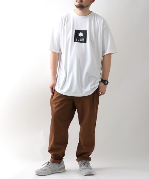 MARUKAWA(大きいサイズのマルカワ)/【LOGOS】ロゴス Tシャツ 大きいサイズ ボックス ロゴ プリント 吸汗速乾 半袖 ティーシャツ 速乾 ドライ アウトドア カジュアル/img07