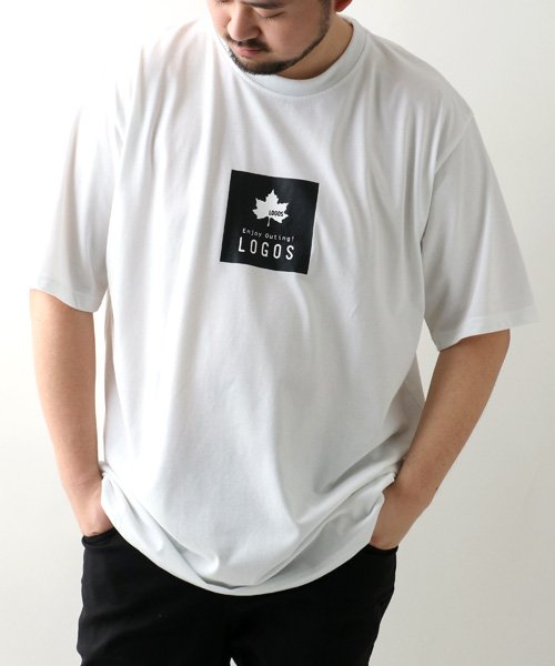 MARUKAWA(大きいサイズのマルカワ)/【LOGOS】ロゴス Tシャツ 大きいサイズ ボックス ロゴ プリント 吸汗速乾 半袖 ティーシャツ 速乾 ドライ アウトドア カジュアル/img13