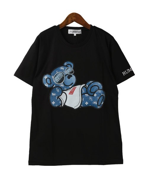 LUXSTYLE(ラグスタイル)/ベアプリントクルーネックTシャツ/Tシャツ メンズ 半袖 ベア プリント ロゴ クルーネック/img10
