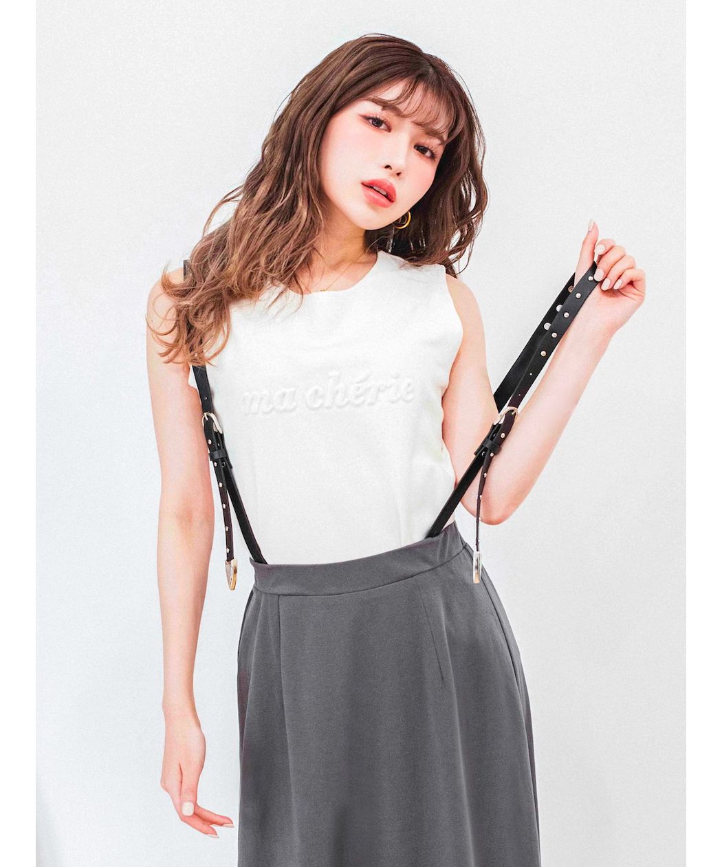 全日本送料無料 さいか様 サスペンダースカート L ゴシックワad ロングスカート Slcp Lk