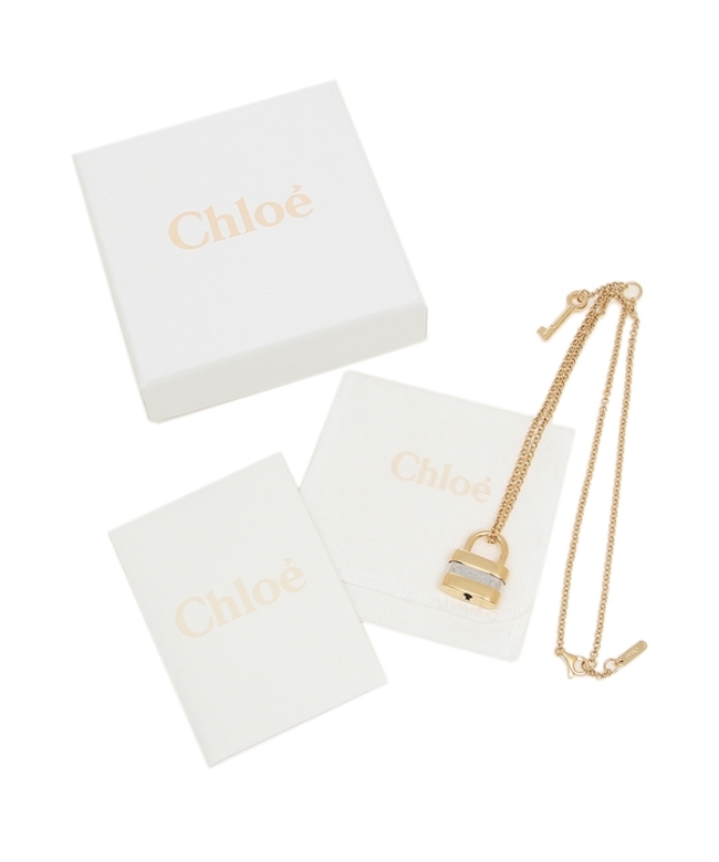 クロエ ネックレス アクセサリー ペンダント コリーン パッドロック キー 鍵 ゴールド シルバー レディース CHLOE 20SFO05CB7 9DX