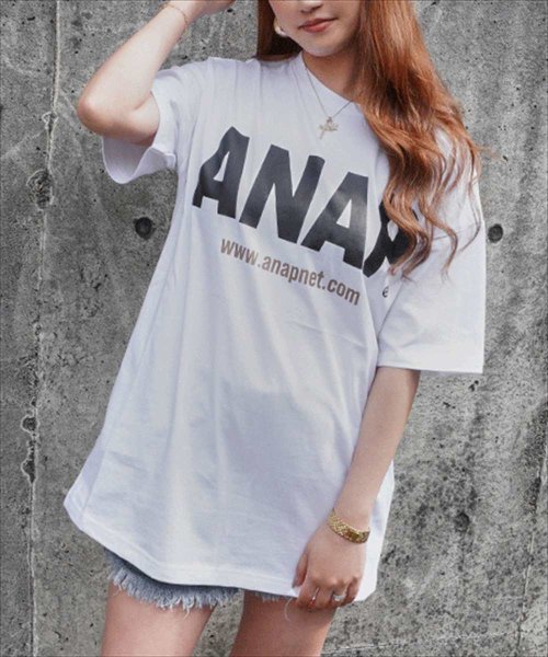 ANAP(アナップ)/ANAPロゴバックサークルプリントTシャツ/img01