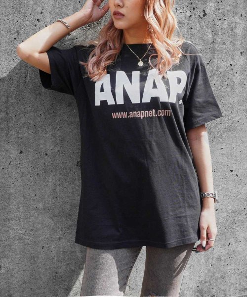 ANAP(アナップ)/ANAPロゴバックサークルプリントTシャツ/img04