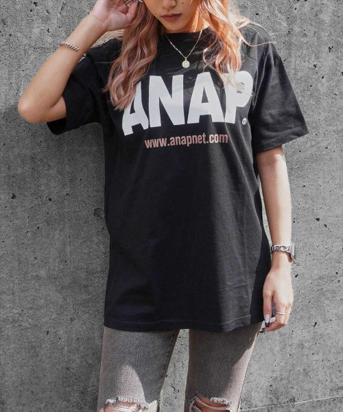 ANAP(アナップ)/ANAPロゴバックサークルプリントTシャツ/img05