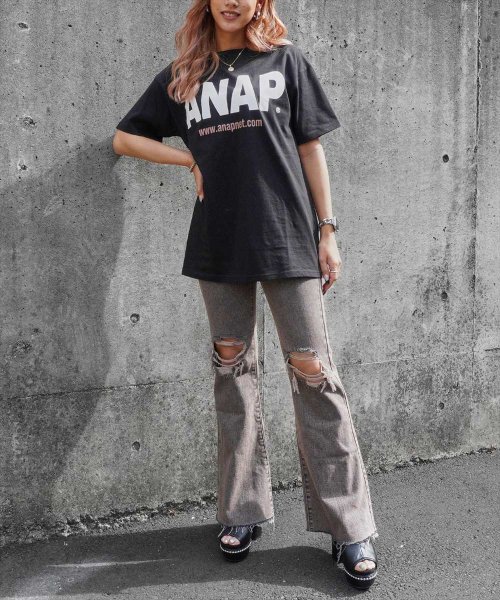 ANAP(アナップ)/ANAPロゴバックサークルプリントTシャツ/img06