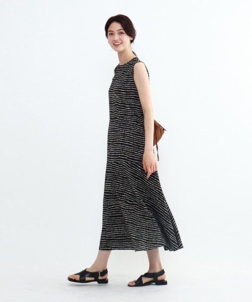 セール ドットボーダープリントワンピース インディヴィ Indivi Magaseek