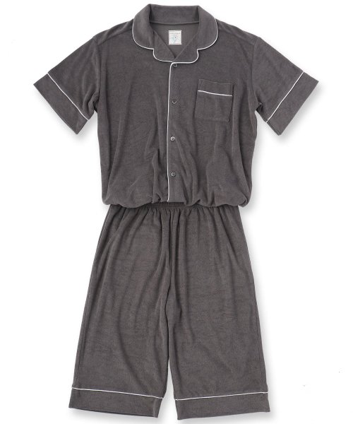 fran de lingerie(フランデランジェリー)/Men's set－up半袖パジャマシャツ・ハーフパンツ上下セット（メンズ）/img14