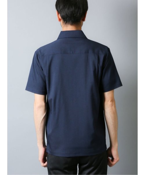 TAKA-Q(タカキュー)/ポリトロ Wポケット半袖ジップシャツ/img03