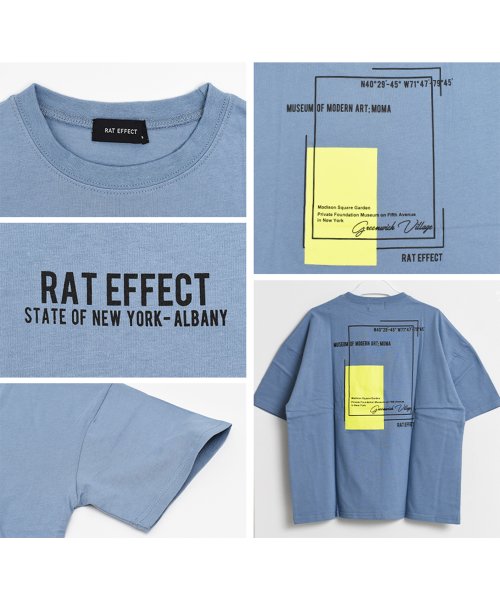RAT EFFECT(ラット エフェクト)/ネオンプリントビッグTシャツ/img12