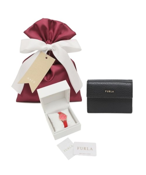 FURLA(フルラ)/フルラ ギフトセット レディース 時計 二つ折り財布 32mm クォーツ レッド ブラック FURLA 1016398 R4251124505 PCY9UNO /img02