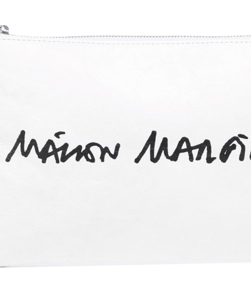 MM6 Maison Margiela(MM６　メゾンマルジェラ)/エムエムシックス メゾンマルジェラ クラッチバッグ ハンドプリント ナンバーロゴ ホワイト レディース MM6 Maison Margiela S63WD000/img08