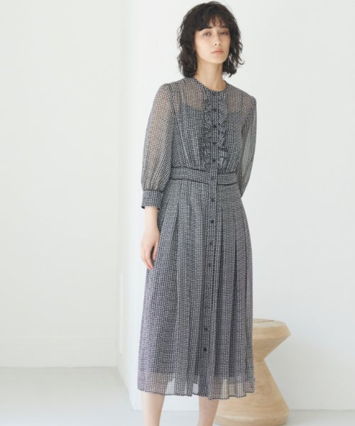 セール ドットプリントタックワンピース アナイ Anayi Magaseek
