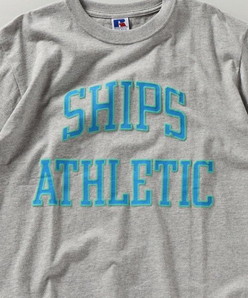 SHIPS MEN(シップス　メン)/【WEB限定/SHIPS別注】RUSSELL ATHLETIC: ビッグ ロゴ プリント Tシャツ/img17