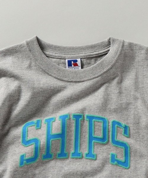 SHIPS MEN(シップス　メン)/【WEB限定/SHIPS別注】RUSSELL ATHLETIC: ビッグ ロゴ プリント Tシャツ/img18