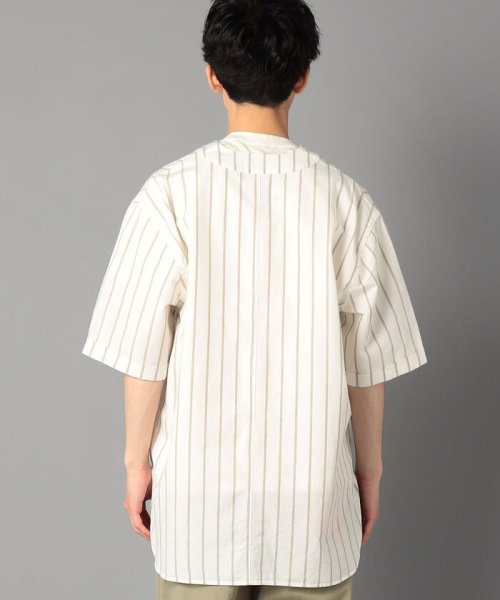 NOLLEY’S goodman(ノーリーズグッドマン)/【Si/エスアイ】Baseball Shirts　ベースボール リネンシャツ ノーカラーリネンシャツ/img03