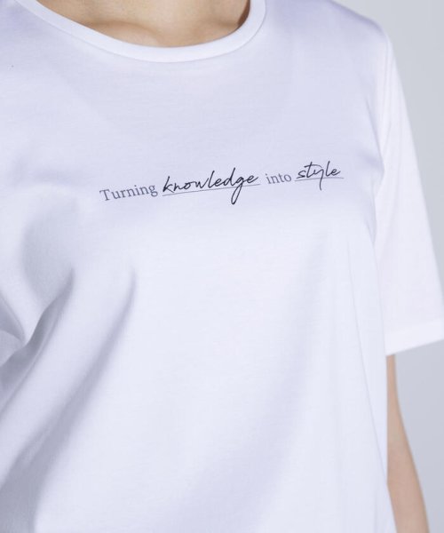 la.f...(ラ　エフ)/【大きいサイズ】【大人のための上質Tシャツコレクション】ロゴプリントTシャツ/img01