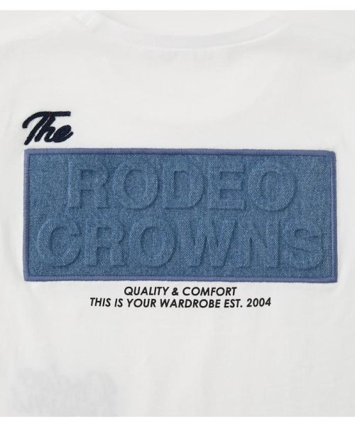 RODEO CROWNS WIDE BOWL(ロデオクラウンズワイドボウル)/キッズデニムエンボスパッチTシャツ/img06