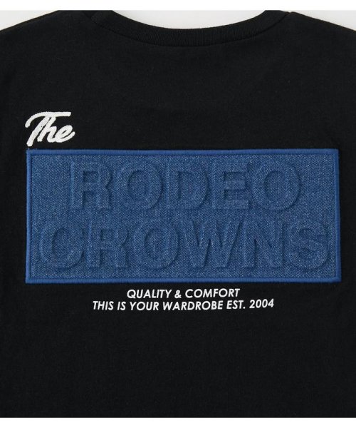 RODEO CROWNS WIDE BOWL(ロデオクラウンズワイドボウル)/キッズデニムエンボスパッチTシャツ/img12