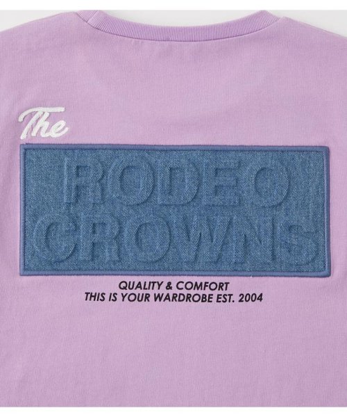RODEO CROWNS WIDE BOWL(ロデオクラウンズワイドボウル)/キッズデニムエンボスパッチTシャツ/img18