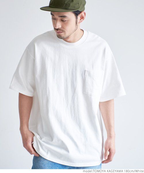 coca(コカ)/【透けない】胸ポケット付きサイドスリットTシャツ/img08