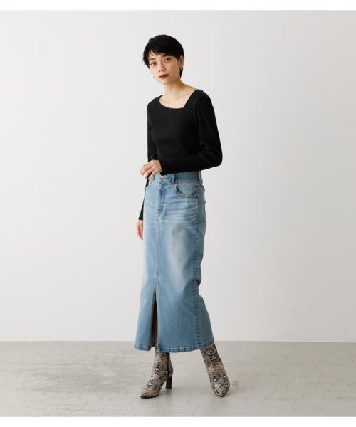 AZUL by moussy(アズールバイマウジー)/HIGH WAIST SLIT DENIM SK ２/img30