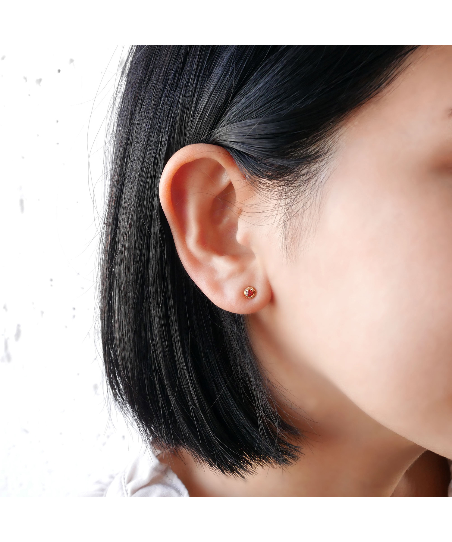 k10 タンザナイト ミルグレイン ピアス | ajmalstud.com