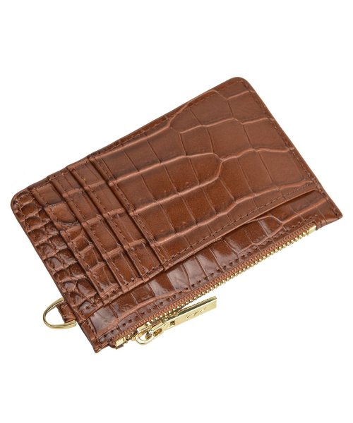 Ungrid(アングリッド)/アングリッド Ungrid 財布 ミニ財布 コインケース レディース SHINY SMALL CROCO CARD CASE ブラック グレー ベージュ カーキ/img12