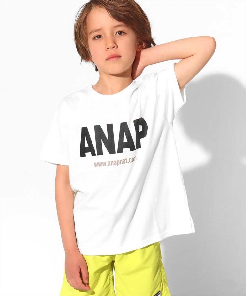 ANAP KIDS(アナップキッズ)/ANAPロゴプリントビッグTシャツ/img01