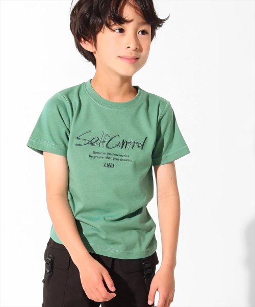 ANAP KIDS(アナップキッズ)/制菌刺繍ロゴTシャツ/img03