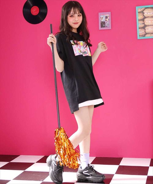 ANAP　GiRL(アナップガール)/ベアグミ転写ボックスTシャツ/img08