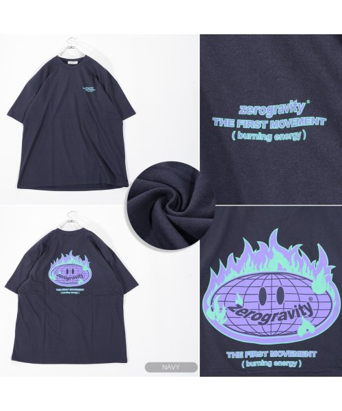 1111clothing(ワンフォークロージング)/◆ZEROGRAVITY プリント Tシャツ◆ tシャツ メンズ tシャツ レディース 半袖tシャツ 半袖 トップス ビッグt ビッグシルエット tシャツ オー/img12