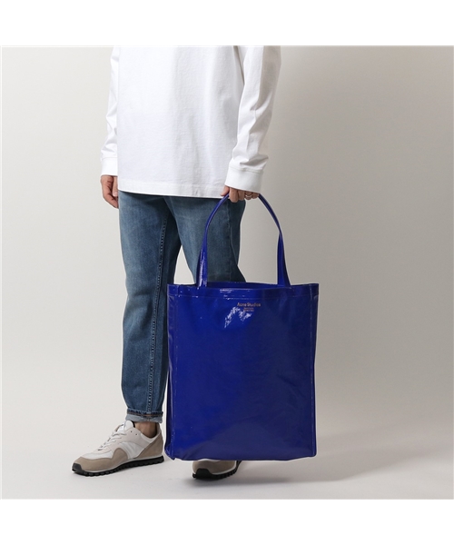 【Acne Studios(アクネストゥディオズ)】FN UX BAGS000055 オイルクロストート トートバッグ 軽量 鞄 Blue メンズ  レディース