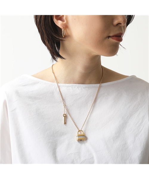 【Chloe(クロエ)】20SFO05CB7 COLLEEN NECKLACE パッドロック キーチェーン ネックレス ブラス レディース