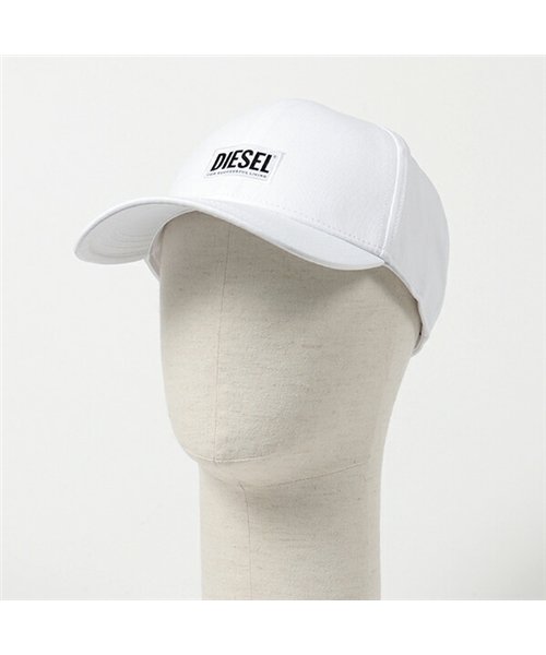 DIESEL(ディーゼル)/【DIESEL(ディーゼル)】SYQ9 BAUI CORRY HAT ロゴプリント ベースボールキャップ 帽子 100/ホワイト メンズ レディース/img01