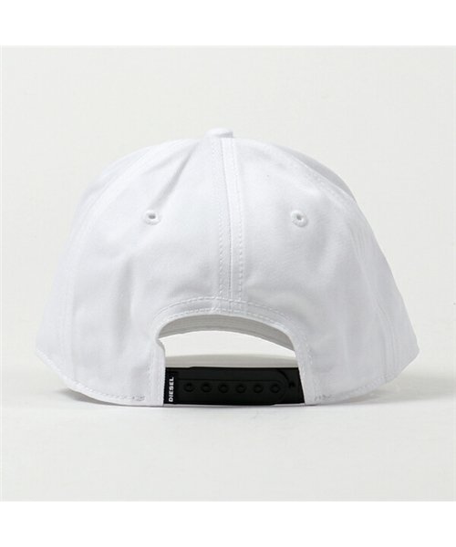 DIESEL(ディーゼル)/【DIESEL(ディーゼル)】SYQ9 BAUI CORRY HAT ロゴプリント ベースボールキャップ 帽子 100/ホワイト メンズ レディース/img03