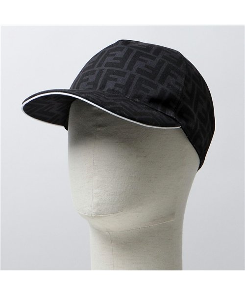 FENDI(フェンディ)/【FENDI(フェンディ)】FXQ768 ACDA ベースボールキャップ FFロゴ 帽子 F13C0/GREY+BLACK+WHITE メンズ/img01