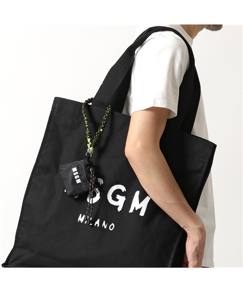 【MSGM(エムエスジーエム)】3041MDZ35 ナイロン ロゴ エアーポッズケース ネックポーチ マイクロバッグ アクセサリーバッグ 鞄 99  メンズ