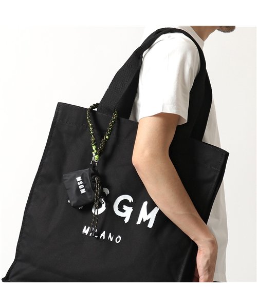 MSGM(MSGM)/【MSGM(エムエスジーエム)】3041MDZ35 ナイロン ロゴ エアーポッズケース ネックポーチ マイクロバッグ アクセサリーバッグ 鞄 99 メンズ/img04