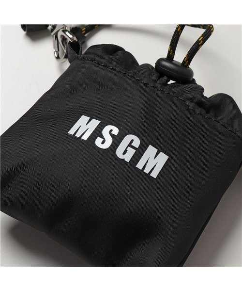 MSGM(MSGM)/【MSGM(エムエスジーエム)】3041MDZ35 ナイロン ロゴ エアーポッズケース ネックポーチ マイクロバッグ アクセサリーバッグ 鞄 99 メンズ/img07