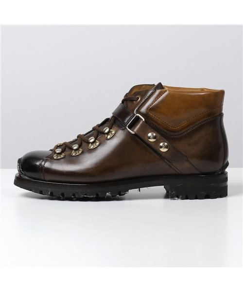 SANTONI(サントーニ)/【SANTONI(サントーニ)】MCEV10182HL1VTRGT50 レザー アンクルブーツ ショートブーツ レースアップ シューズ 靴 ブラウン メンズ/img02