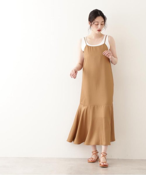 NATURAL BEAUTY BASIC(ナチュラルビューティーベーシック)/[洗える]シルキーキャミワンピース/img19