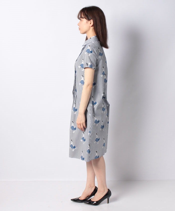 国内正規品 限定 Inscrire ピンストライプワンピース 見つけた人ラッキー