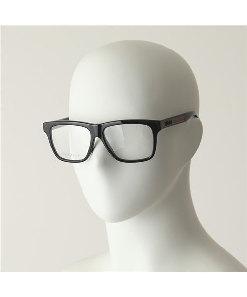 GUCCI(グッチ)/【GUCCI(グッチ)】GG464O 眼鏡 フレーム 伊達メガネ メガネ OPTIC ロゴ 006/BLACK－TRANSPARENT メンズ レディース/img01