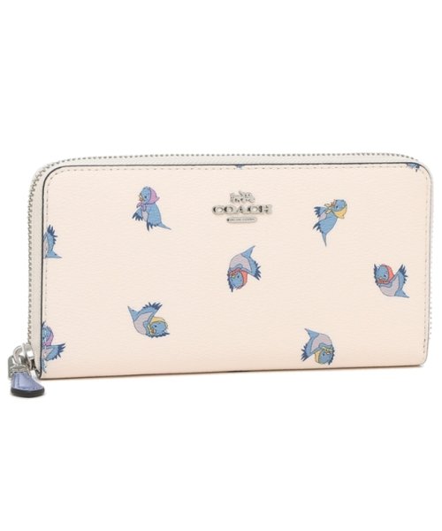 セール コーチ アウトレット 長財布 ディズニー コラボ シンデレラ ホワイト ブルー レディース Coach C23 Svcah コーチ Coach Magaseek